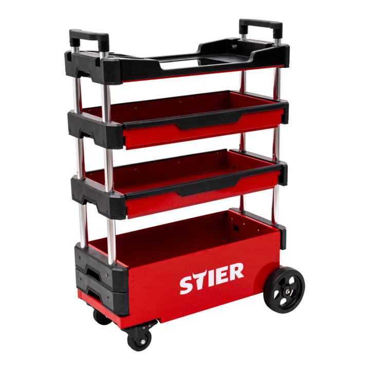 B-Ware Stier Montagewagen Werkstattwagen Klappbar 80kg Tragkraft 700x380x535mm706