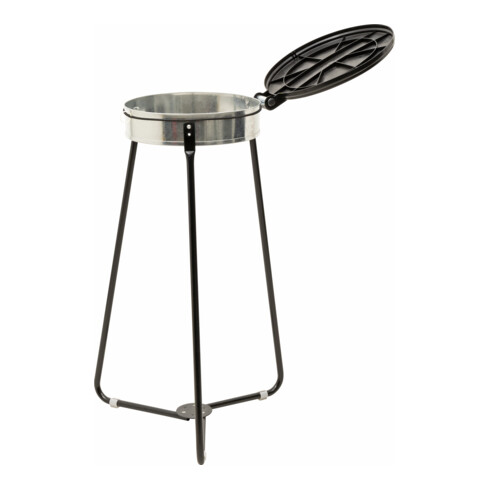 B-Ware Stier Müllsackhalter Abfallbehälter Schwarz 120l Volumen Bx Tx H 515x515x935mm