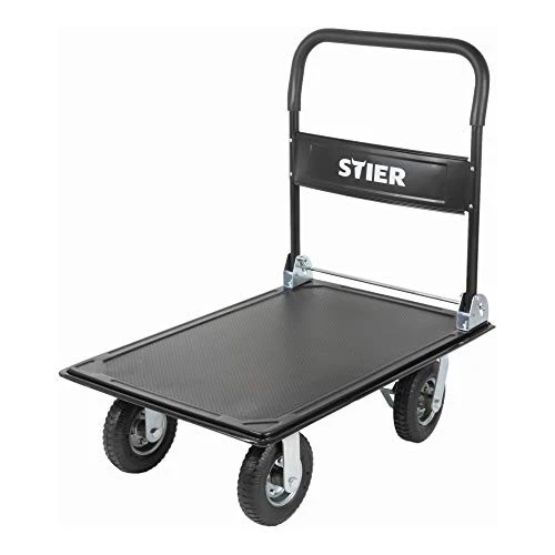 B-Ware Stier Plattformwagen Klappbar Tragkraft 350kg Mit Luftbereifung