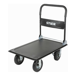 B-Ware STIER Plattformwagen klappbar Tragkraft 350kg mit Luftbereifung