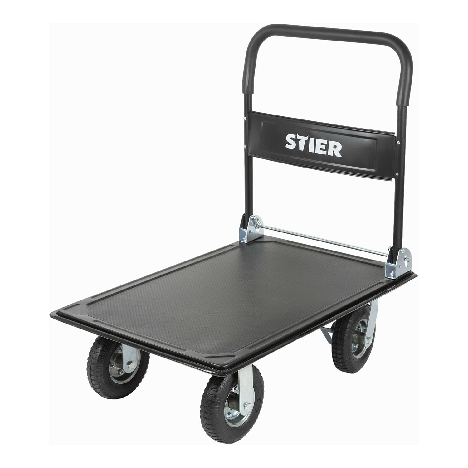 B-Ware Stier Plattformwagen Klappbar Tragkraft 350kg Mit Luftbereifung