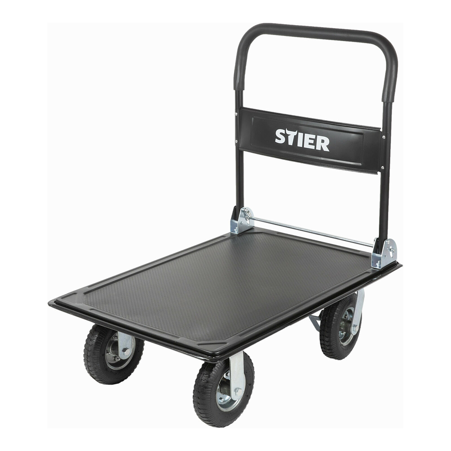 Plattformwagen Klappbar Tragkraft 350kg Luftbereifung Transportwagen Siehe Text C-Ware - 4251709612834