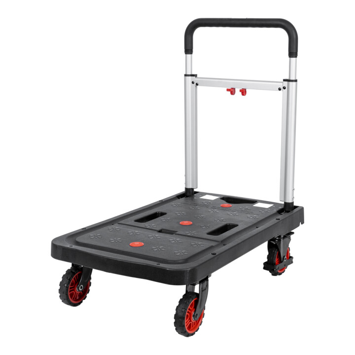 B-Ware Stier Plattformwagen Transportwagen Klappwagen 137kg Kunststoff Aluminium Gu444 - 4251709616931