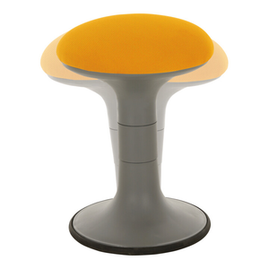 B-Ware Stier Polsterhocker Hocker Sitzgelegenheit Orange Schwingeffekt Sitzhöhe 470 Mm