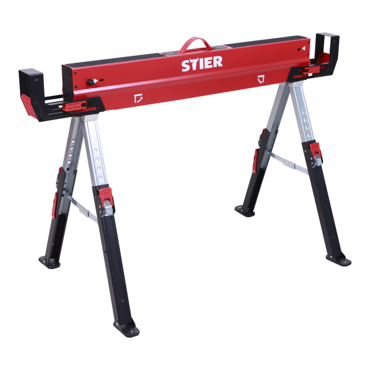 B-Ware Stier Faltarbeitsbock Sägebock Werkbock Höhenverstellbar 590 Kg Stahl Single