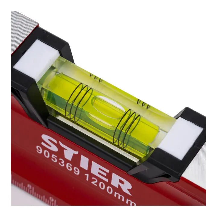 B-Ware Stier Wasserwaage Richtscheit Magnet Libelle Aluminium Premium 3 Griffe 1200 Mm - 4251709624660