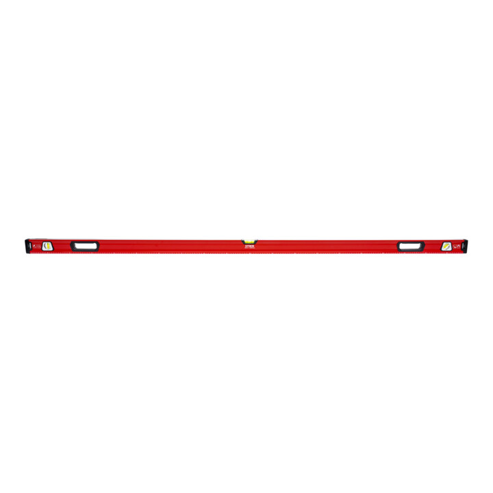 B-Ware Wasserwaage Libelle Magnet Messwerkzeug Aluminium 2000mm Waage Rot