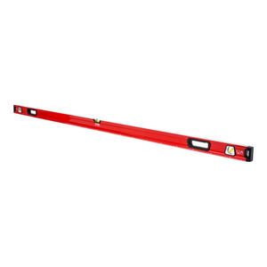 B-Ware Wasserwaage Libelle Magnet Messwerkzeug Aluminium 2000mm Waage Rot