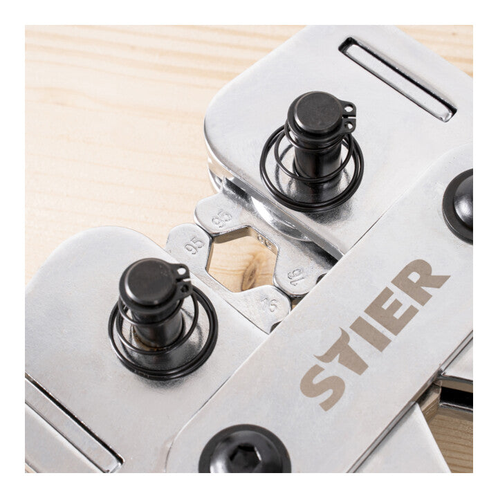 STIER Presszange Crimpzange 6-Kant 6-120 mm² Stahl verchromt 660mm - 4251709634713
