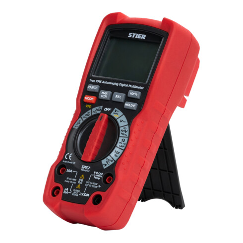 B-Ware Stier Multimeter Messgerät Volt Tester 1000 V Ac Dc Cat Iii Wasserdicht Ip67