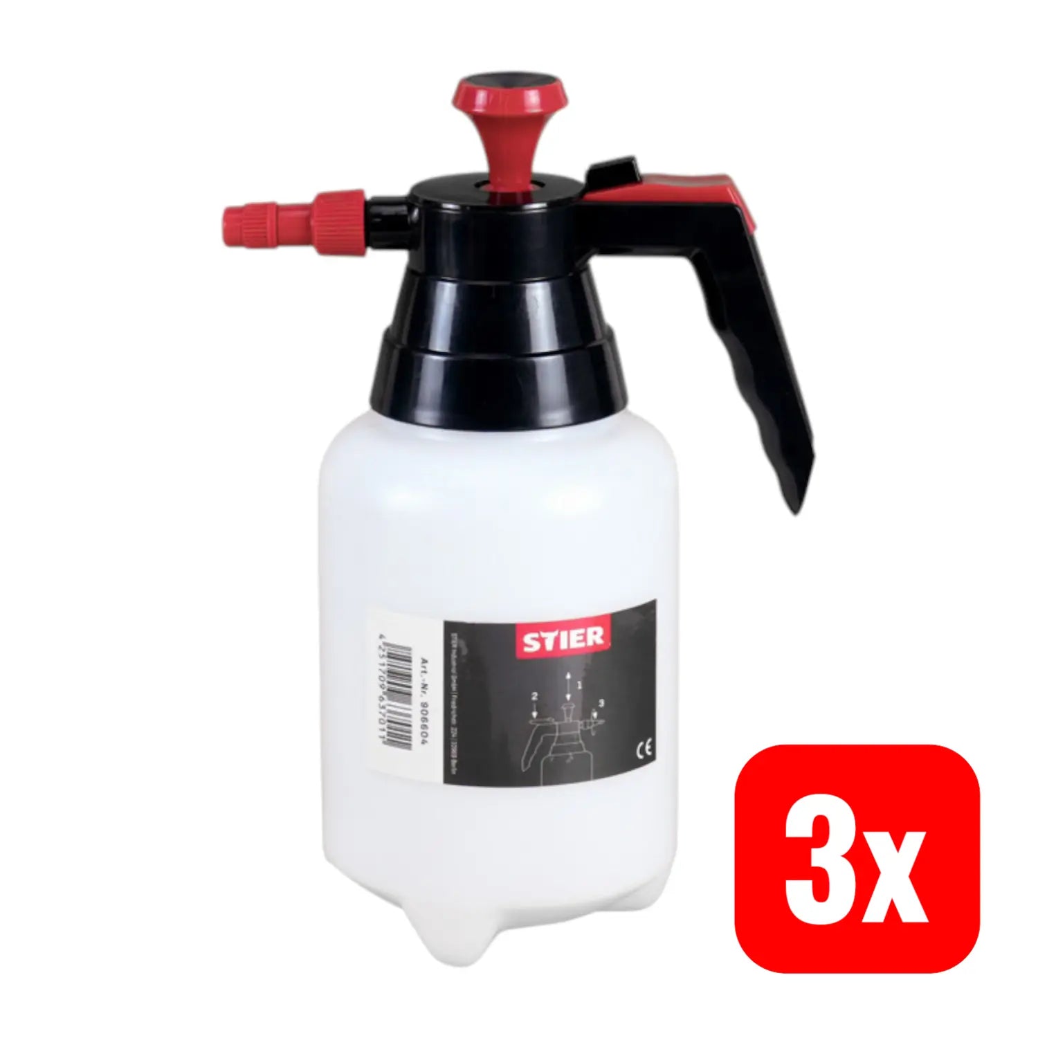 B-Ware Stier Pumpsprühflasche Sprühflasche Bremsenreiniger Viton Dichtung 1 L 3 Stück - 4251709637011