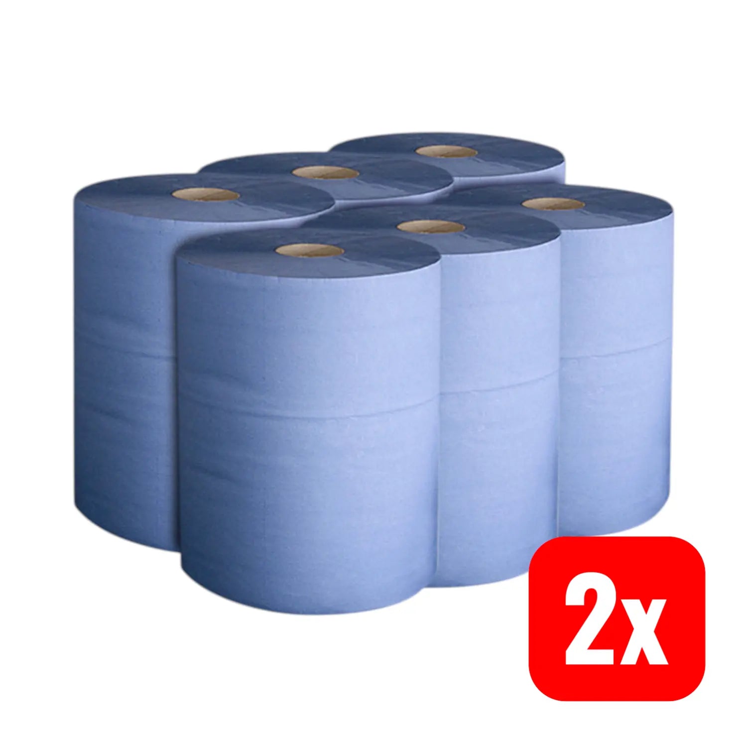 B-Ware Stier Putzpapier Rollen Reinigungstücher 3 Lagig L.30cm X B.23cm Blau 12 Rollen - 4260439004321