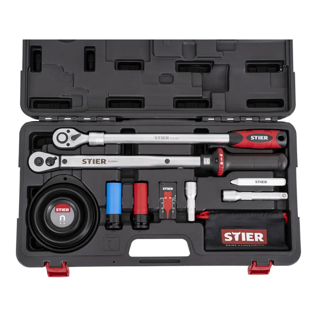 B-Ware Stier Radmontageset Reifenwechsel Set Drehmomentschlüssel Koffer 11 Teilig - 4251709625773
