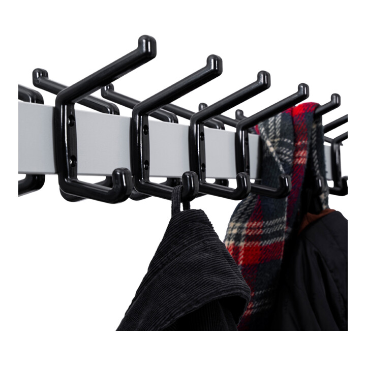 B-Ware Stier Reihengarderobenständer Kleiderständer Garderobe 16 Haken Schirmablage - 4251709623410