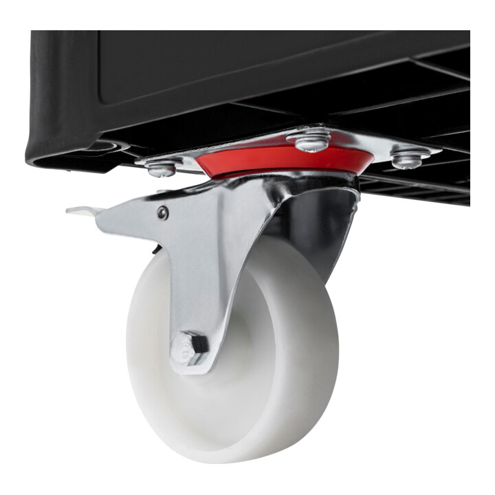 B-Ware Stier Rollbehälter Rollwagen Transportwagen Verzinkt Kunststoffplatte 3 Seitig