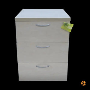 B-Ware Stier Rollcontainer Bürocontainer 3 Schubladen Ahorn Schrank Siehe Text/Foto