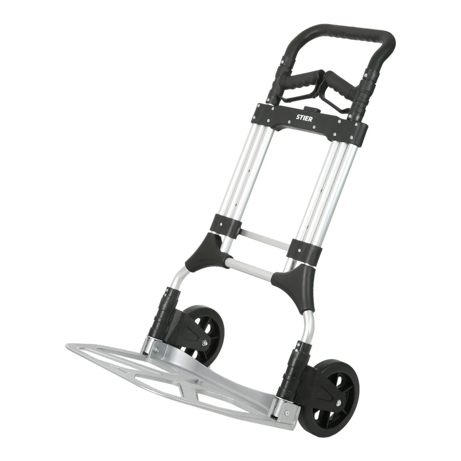 Stier Sackkarre Transportkarre Stapelkarre Aluminium Klappbar 200kg Vollgummi B-Ware - 4251709615064