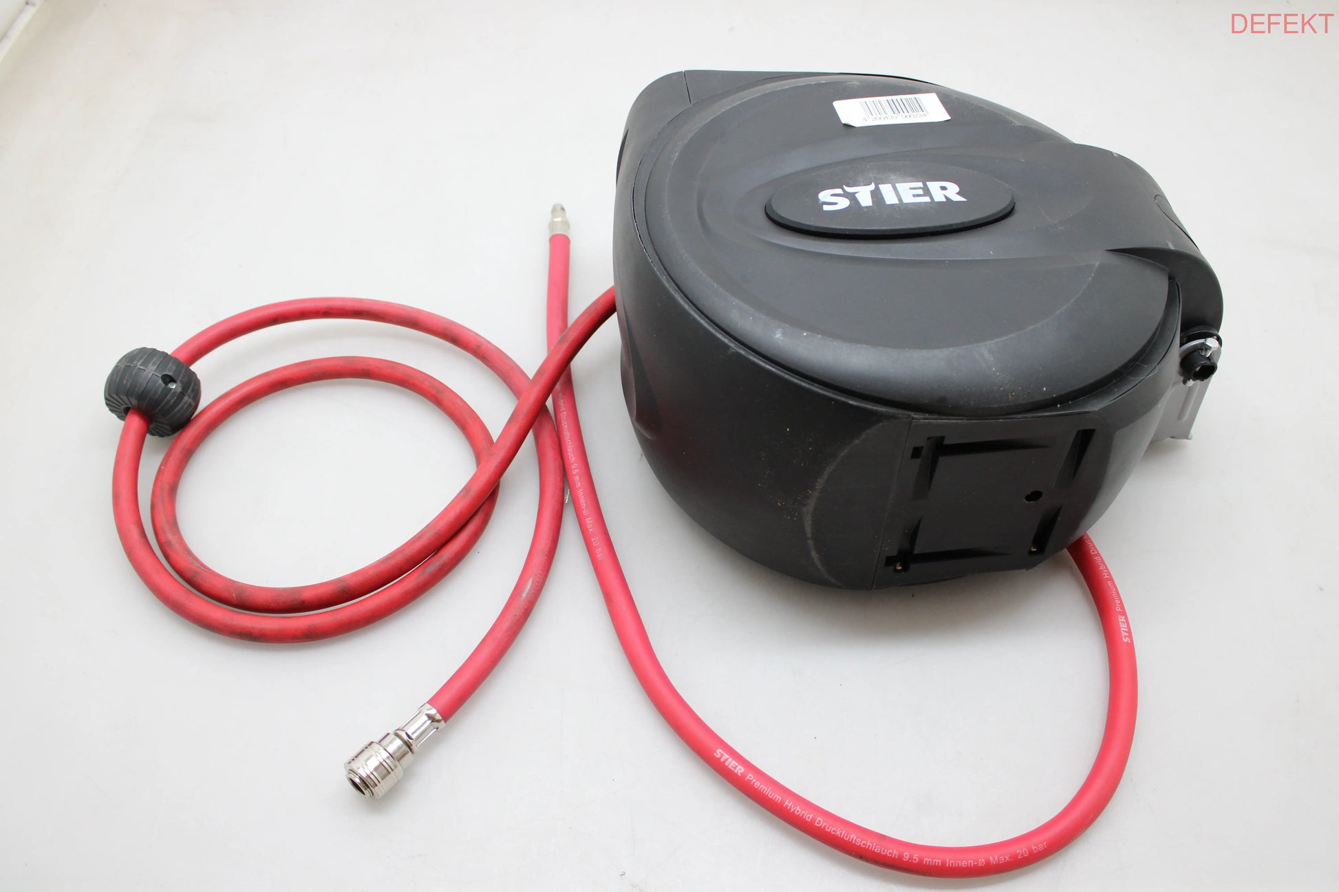 D-Ware Stier Sst 15 Schlauchtrommel Druckluft Max. Druck 20 Bar Auto Stopp Defektware - 4260439000224