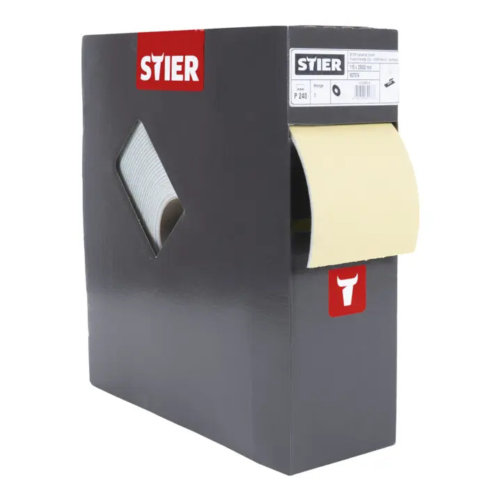 B-Ware Stier Schleifpapier Sandpapier Schaumunterlage P240 Rolle 115 X 92mm 25m - 4251709641377