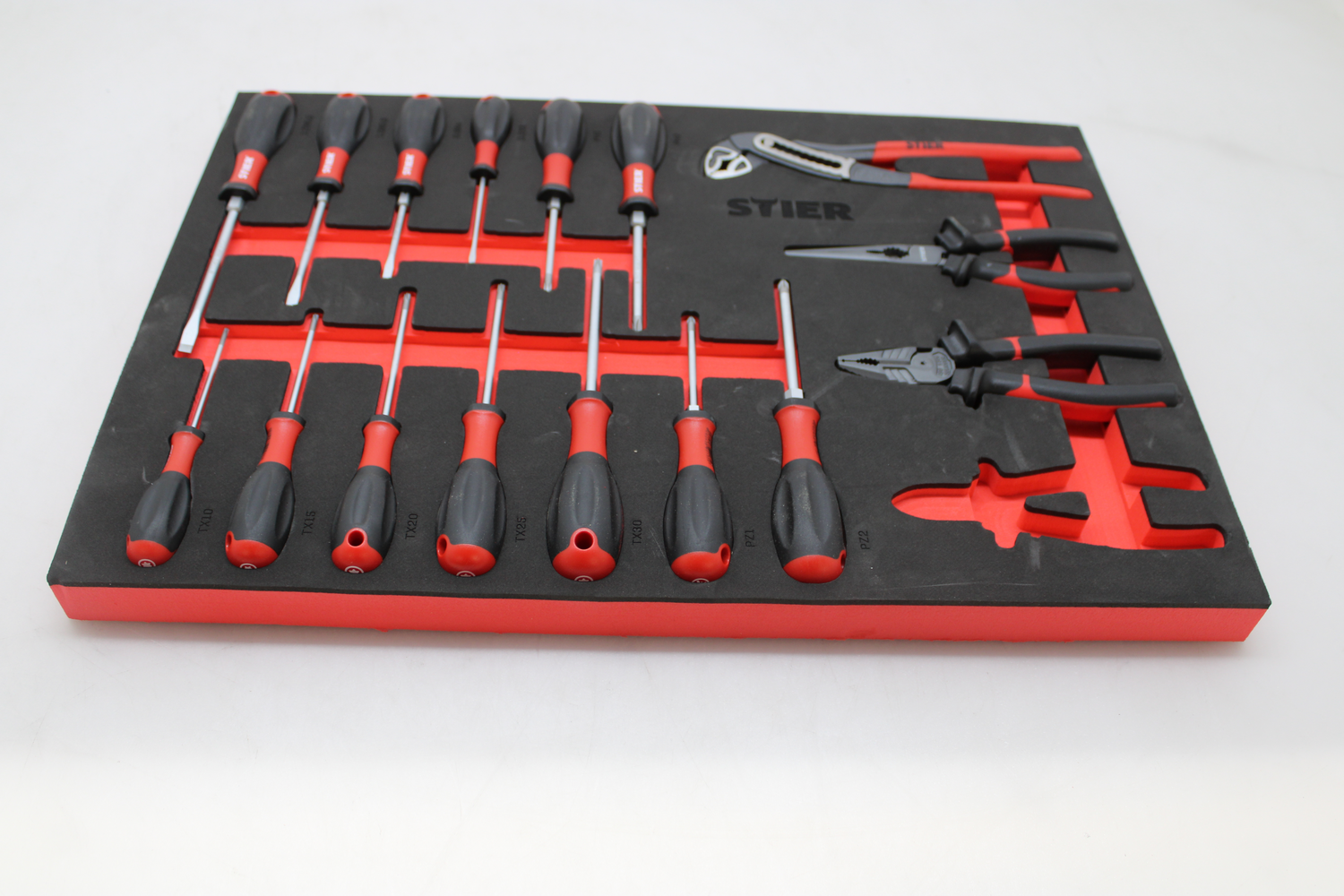 Stier Schraubendreher Zangensatz 17 Teilig  Einlage Siehe Text/Foto B-Ware - 4260438998331
