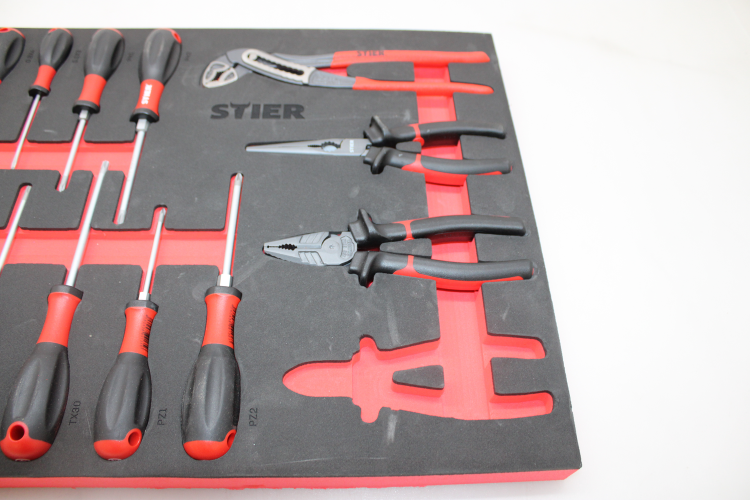 Stier Schraubendreher Zangensatz 17 Teilig  Einlage Siehe Text/Foto B-Ware - 4260438998331