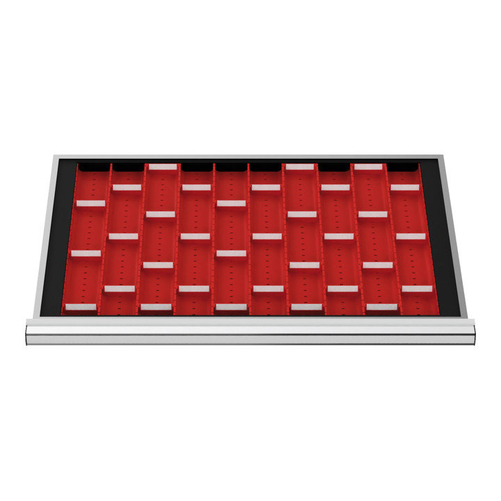 Stier Schubladeneinteilung Muldenplatten Einsatz Innenmaß 800x450 Mm Rot 15 Mp B-Ware - 4251709608684