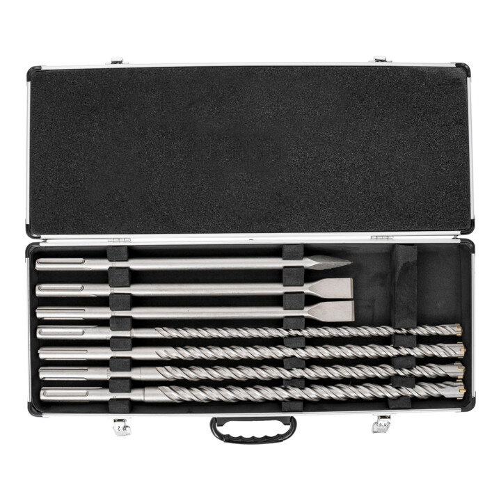 B-Ware Stier Sds Max Bohrer Meißelsatz Set Bohrerwerkzeug 7 Tlg 400mm 500mm Hochwertig - 4251709628453