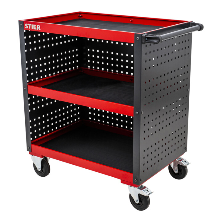 B-Ware Stier Servicewagen Werkstattwagen Wagen Lochplattenverkleidung 960x810x543 Mm - 4251709624783