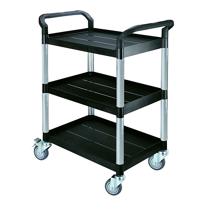 B-Ware Stier Servierwagen L 850mm H 1000mm B480mm Etagen Aus Kunststoff 4 Lenkrollen89 - 4260439001078