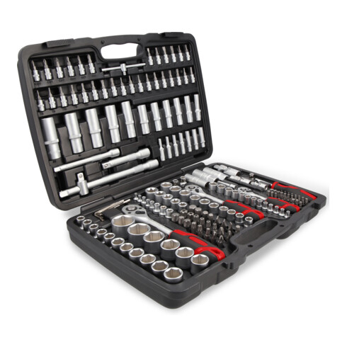 B-Ware Meister Steckschlüssel Satz 1/4'' 3/8'' 1/2'' 179 Teilig Werkzeug Zubehör Set