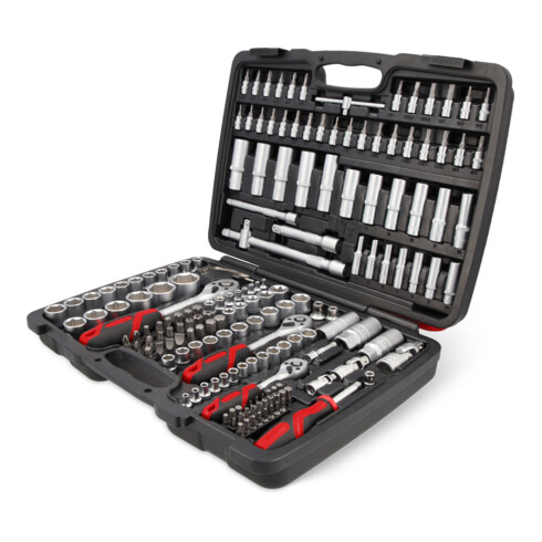 B-Ware Meister Steckschlüssel Satz 1/4'' 3/8'' 1/2'' 179 Teilig Werkzeug Zubehör Set