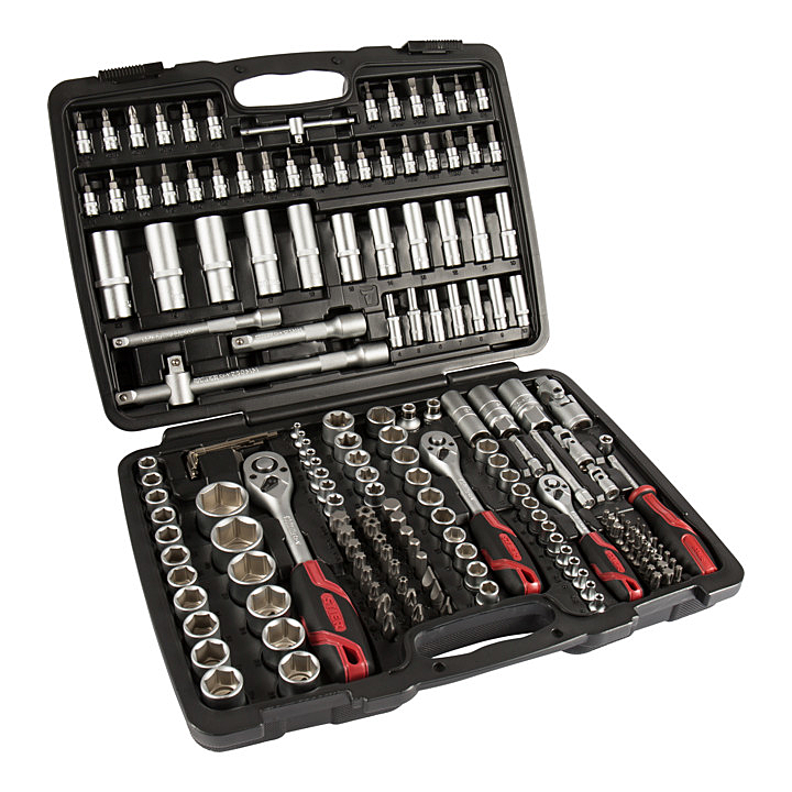 B-Ware Meister Steckschlüssel Satz 1/4'' 3/8'' 1/2'' 179 Teilig Werkzeug Zubehör Set733