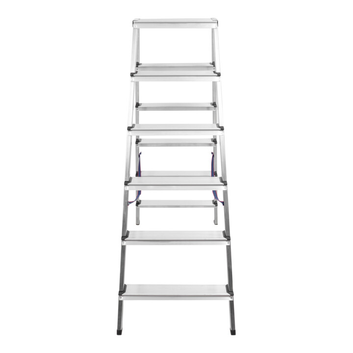 B-Ware Stier Stehleiter Trittleiter Leiter 2x6 Stufen Beidseitig Begehbar Fi 6  - 4251709644101