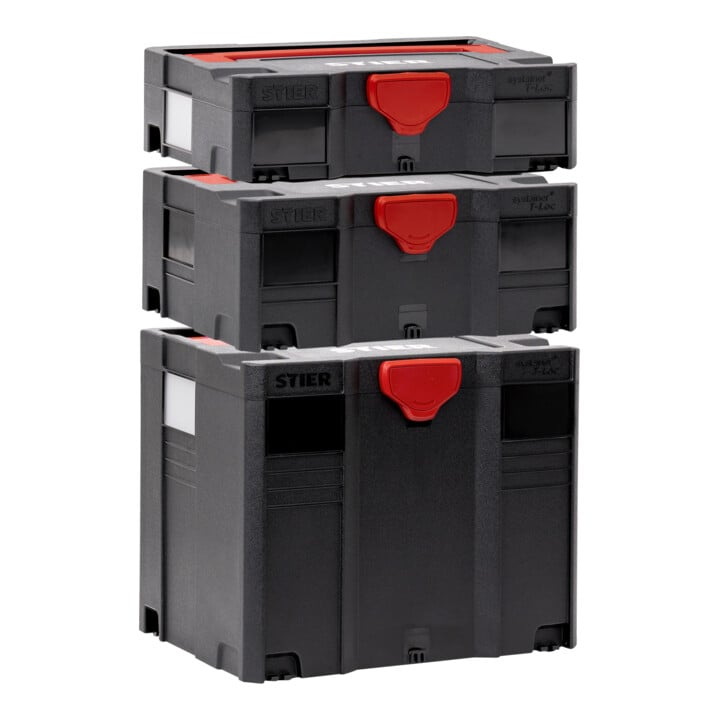 Stier Systainer Set Boxen Aufbewahrung Schwarz 3 Teilig Micro Systainer Gratis  B-Ware - 4251709626473