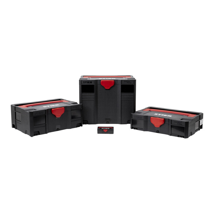Stier Systainer Set Boxen Aufbewahrung Schwarz 3 Teilig Micro Systainer Gratis  B-Ware - 4251709626473
