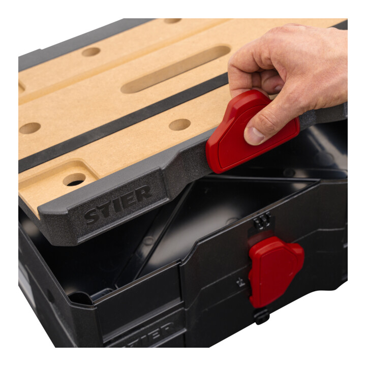 Stier Systainer Set Koffer Werkbank Black Edition Hebelzwinge Spannset 5teilig B-Ware - 4251709626497
