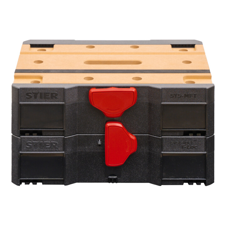 Stier Systainer Set Koffer Werkbank Black Edition Hebelzwinge Spannset 5teilig B-Ware - 4251709626497
