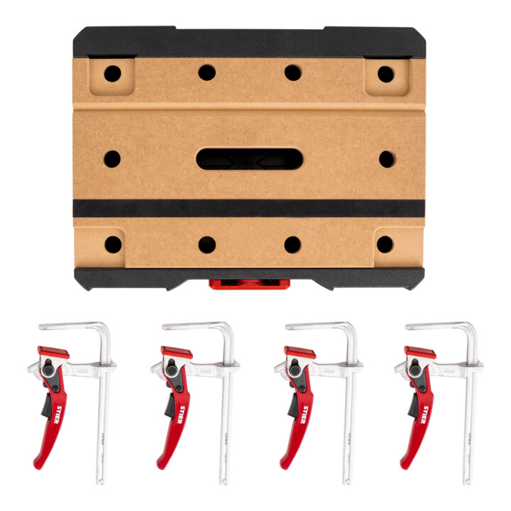Stier Systainer Set Koffer Werkbank Black Edition Hebelzwinge Spannset 5teilig B-Ware - 4251709626497