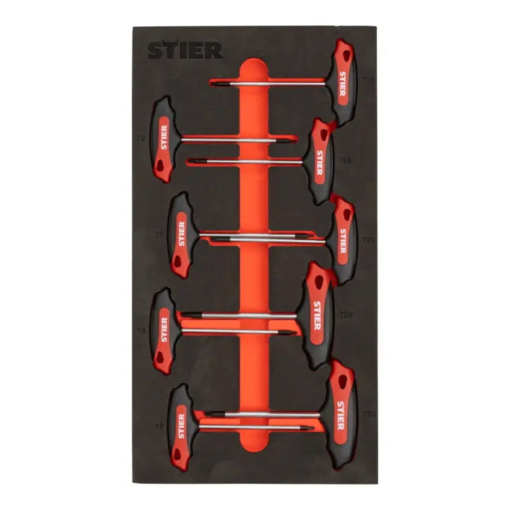 B-Ware Stier Schraubendreher Set T Griff Schraubenzieher Tx Weichschaumeinlage 9teilig - 4251709619574