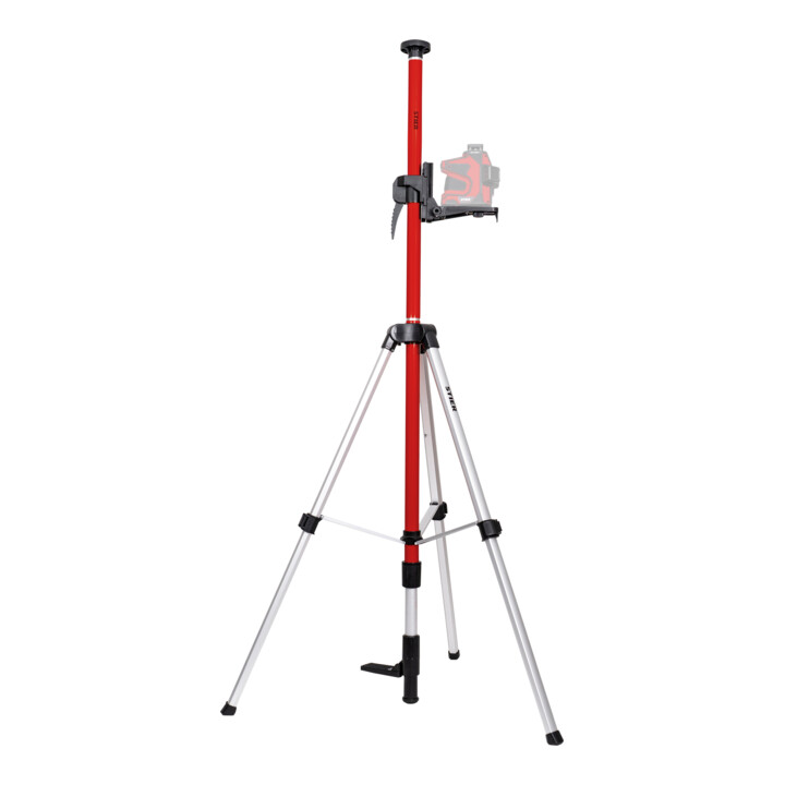 B-Ware Stier Teleskopstange Stange Kreuzlinienlaser 360 Cm Höhenverstellbar Laser341