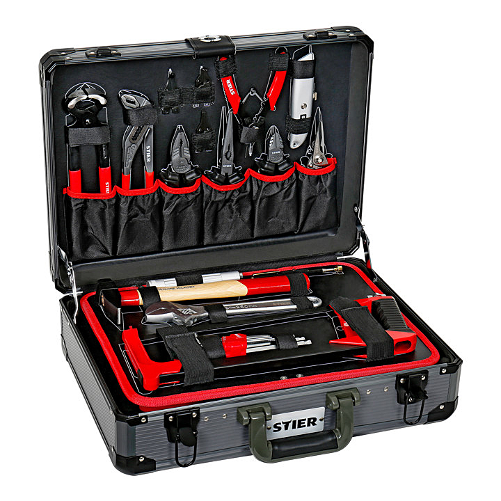 B-Ware Marken Universal Werkzeugsortiment Aluminiumkoffer Kasten Kiste 144 Teilig Set