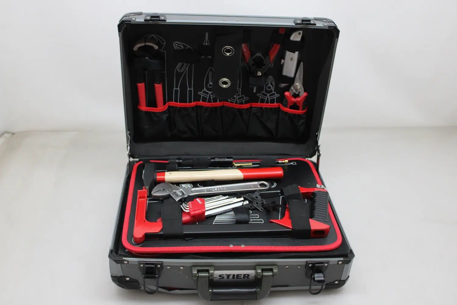 C-Ware Stier Werkzeugsortiment Set Werkzeugkoffer Aluminiumkoffer Siehe Text/Foto529 - 4251709612780