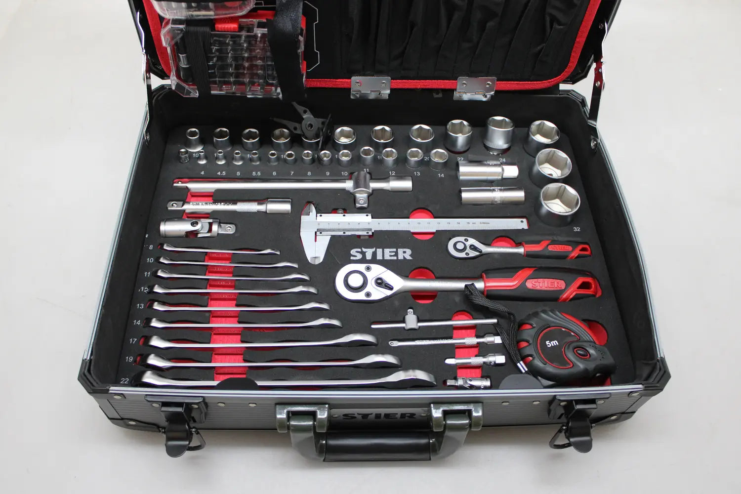 B-Ware Stier Werkzeugsortiment Werkzeugkoffer Aluminiumkoffer Koffer Siehe Text/Foto - 4251709612780