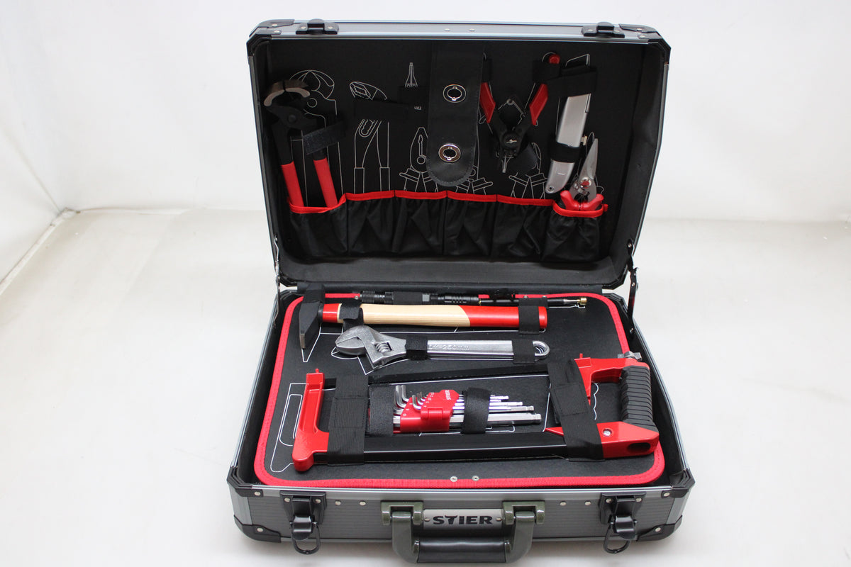 STIER Werkzeugsortiment Werkzeugkoffer Aluminiumkoffer Koffer SIEHE TEXT/FOTO - 4251709612780