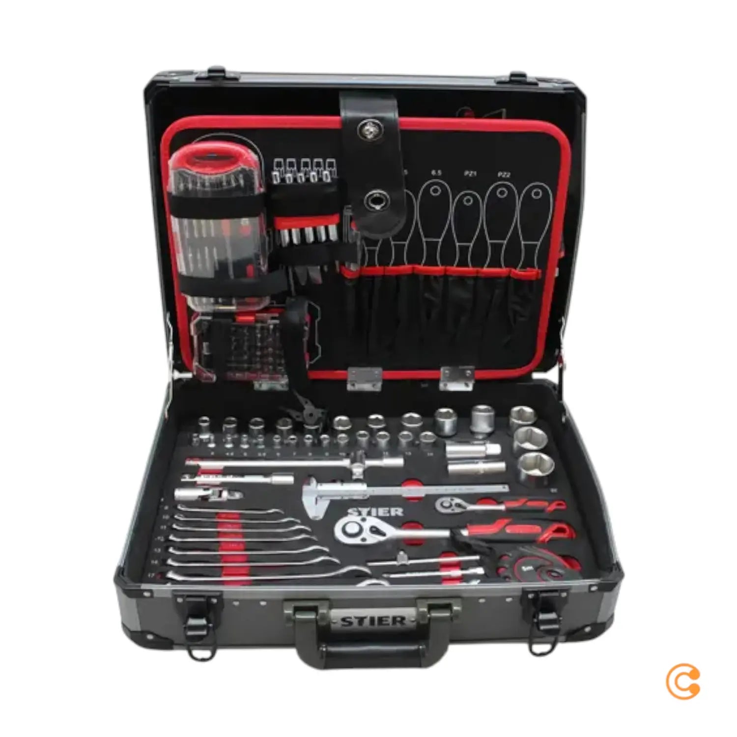 B-Ware Stier Werkzeugsortiment Werkzeugkoffer Aluminiumkoffer Koffer Siehe Text/Foto - 4251709612780
