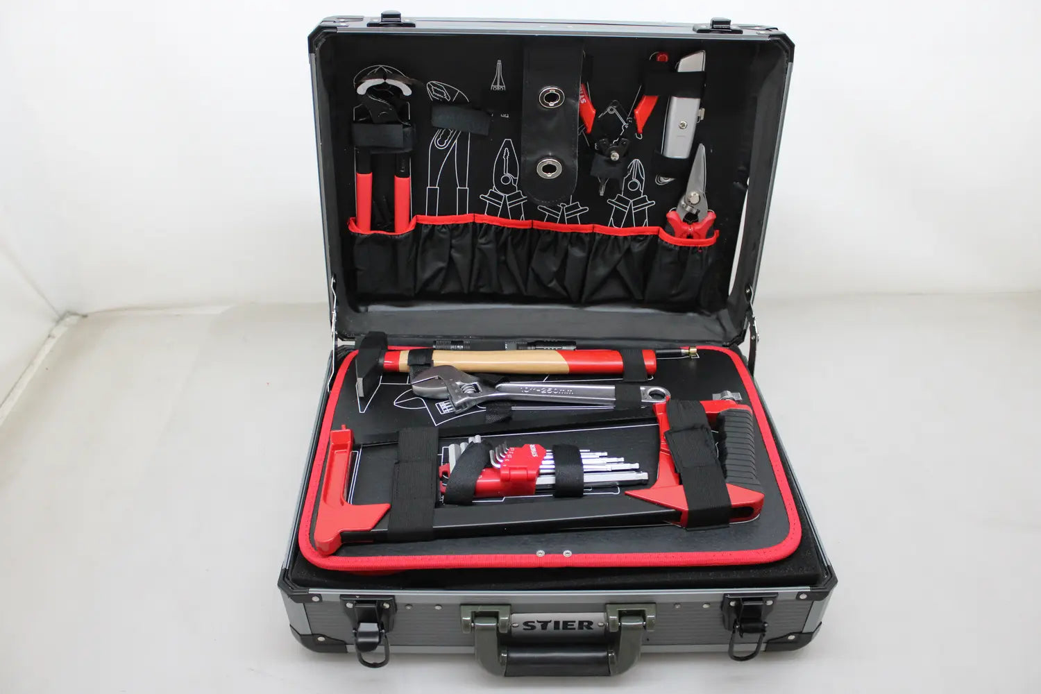 B-Ware Stier Werkzeugsortiment Set Werkzeugkoffer Aluminiumkoffer Siehe Text/Foto518 - 4251709612780