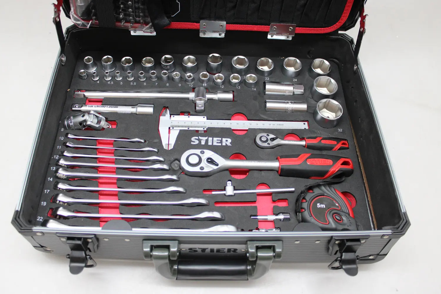 C-Ware Stier Werkzeugsortiment Set Werkzeugkoffer Aluminiumkoffer Siehe Text/Foto894 - 4251709612780