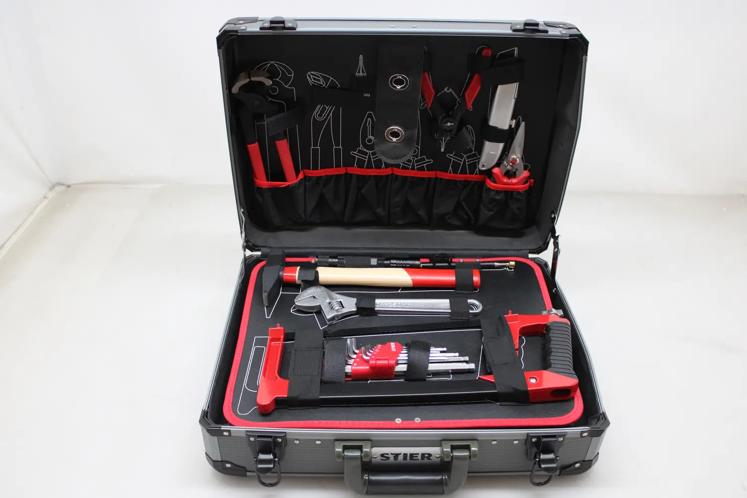 B-Ware Stier Werkzeugsortiment Werkzeugkoffer Aluminiumkoffer Koffer Siehe Text/Foto - 4251709612780