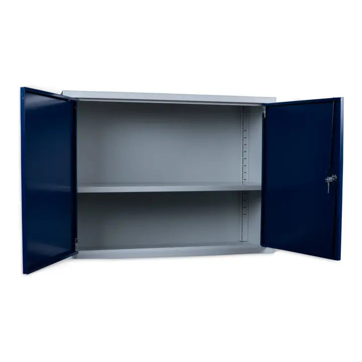 B-Ware Stier Wandschrank Hängeschrank Aufbewahrung Werkstatt Garagenregal Blau - 4251709645900