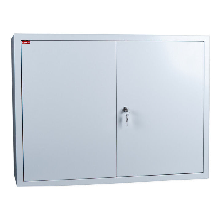 STIER Wandschrank Hängeschrank Aufbewahrung Werkstatt 60 x 80 x 30 cm grau - 4251709645917